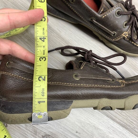 Twisted X Womens Size 7M Floral Tooled Driving Shoes Moc WDM0070 Brown Embossed - Picture 9 of 11